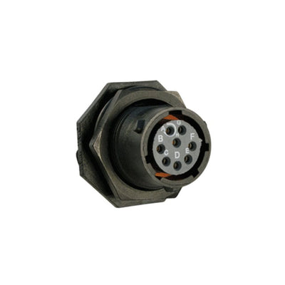 UTS712E8S by Souriau-Sunbank by Eaton - CONNECTOR RECPT FMALE 8P GOLD SLDR CUP