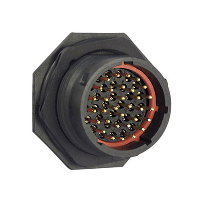 UTS71832P by Souriau-Sunbank by Eaton - CONNECTOR RECPT HSNG MALE 32POS PNL MT