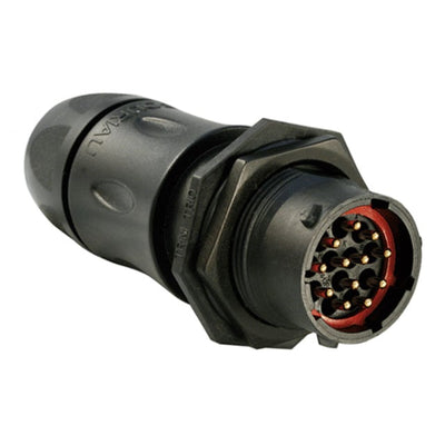 UTS7GJC1412P by Souriau-Sunbank by Eaton - CONNECTOR RECPT HSNG MALE 12POS PNL MT