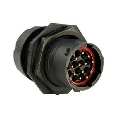 UTS7GN1412P by Souriau-Sunbank by Eaton - CONNECTOR RECPT HSNG MALE 12POS PNL MT