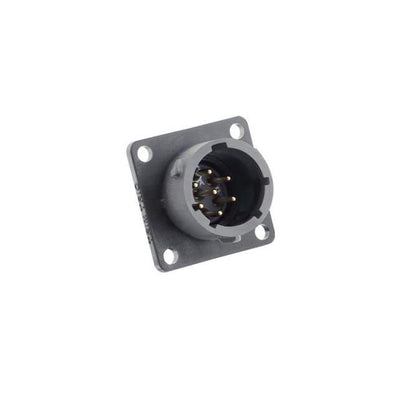 UTSX010D7PW by Souriau-Sunbank by Eaton - SQUARE FLANGE RECEPTACLE, WITHOU