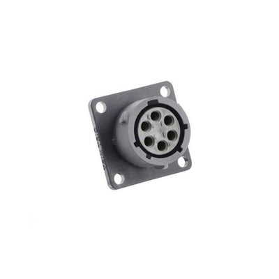 UTSX010E6S by Souriau-Sunbank by Eaton - SQUARE FLANGE RECEPTACLE, WITHOU