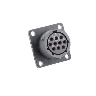 UTSX012D10SZ by Souriau-Sunbank by Eaton - SQUARE FLANGE RECEPTACLE, WITHOU