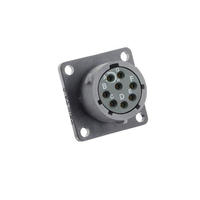 UTSX012D8SW by Souriau-Sunbank by Eaton - SQUARE FLANGE RECEPTACLE, WITHOU