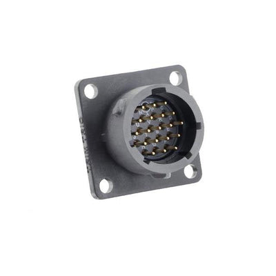 UTSX014D19PW by Souriau-Sunbank by Eaton - SQUARE FLANGE RECEPTACLE, WITHOU