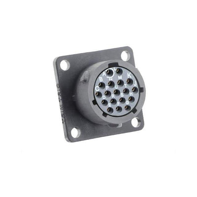 UTSX014E18SZ by Souriau-Sunbank by Eaton - SQUARE FLANGE RECEPTACLE, WITHOU