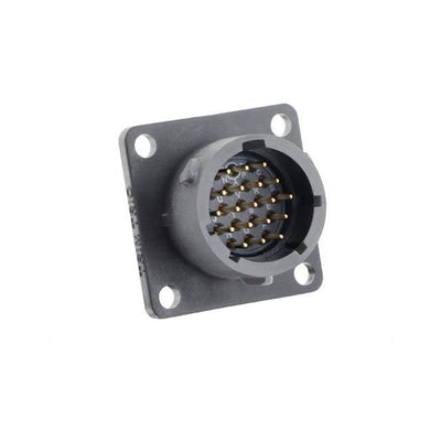 UTSX014E19PW by Souriau-Sunbank by Eaton - SQUARE FLANGE RECEPTACLE, WITHOU