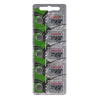 371 by Maxell Batteries - SLVR-OX 1.55V 9.5MM BUTTON CELL