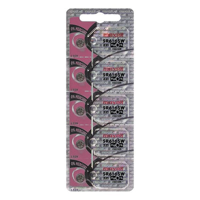 321 by Maxell Batteries - SLVR-OX 1.55V 6.8MM BUTTON CELL