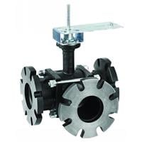 VBF5013B1029/U by Honeywell - 4, 3-WAY CONTROL BALL VALVE, 16