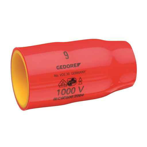 VDE 30 9 by Gedore Tools, Inc. - VDE SOCKET 3/8"" 9 MM