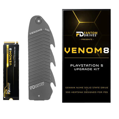 VM8X40-PS5 by Fantom Drives - VENOM8 PCIe 4x 4 NVMe M.2 SSD -