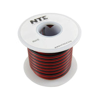 W162BR-25 by NTE Electronics, Inc - CABLE SPKR 2COND 16AWG BLK/R 25