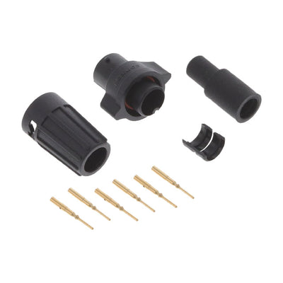 W6280-6PG-P-528 by Conxall/Switchcraft - CONNECTOR PLUG MALE 6POS GOLD CRIMP
