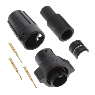 W6380-3PG-P-528 by Conxall/Switchcraft - CONNECTOR PLUG MALE 3POS GOLD CRIMP
