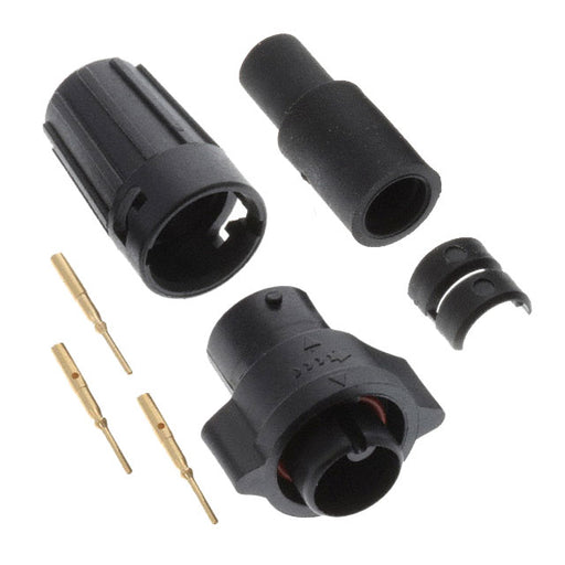 W6380-3PG-P-528 by Conxall/Switchcraft - CONNECTOR PLUG MALE 3POS GOLD CRIMP