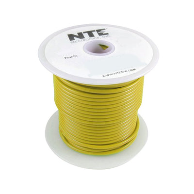 WA08-04-100 by NTE Electronics, Inc - HOOK-UP 8AWG 120V YELLOW 100