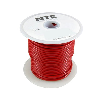 WA10-02-100 by NTE Electronics, Inc - HOOK-UP AUTO 10AWG 120V RED 100