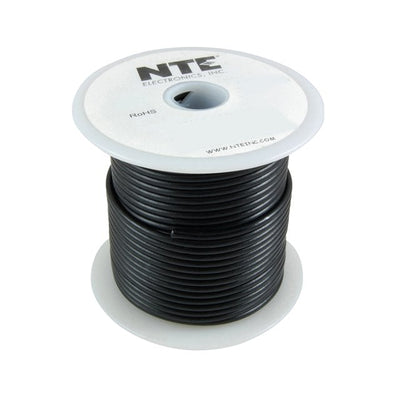 WA16-00-100 by NTE Electronics, Inc - HOOK-UP 16AWG 120V BLACK 100