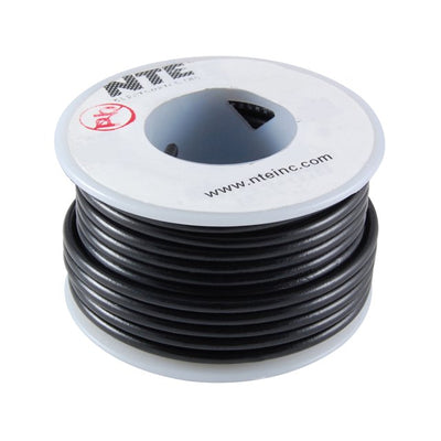 WH18-00-25 by NTE Electronics, Inc - HOOK-UP 18AWG 300V BLACK 25