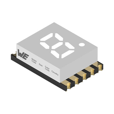 157102S12700 by Wurth Elektronik - WL-S7DS 7 SEGMENTS DISPLAY SMT S