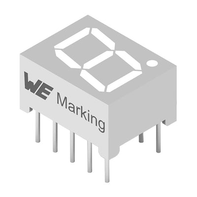 157119V12701 by Wurth Elektronik - WL-T7DS 7 SEGMENTS DISPLAY THT S
