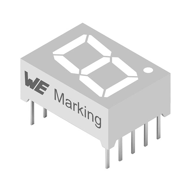 157136S12701 by Wurth Elektronik - WL-T7DS 7 SEGMENTS DISPLAY THT S