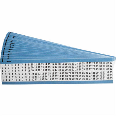 WM-1-33-SC-PK by Brady Corporation - WIRE MARKER, 0.75 IN H
