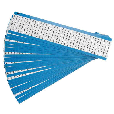 WM-C-PK by Brady Corporation - WIRE MARKER 1.5""H WHITE 1=25PCS