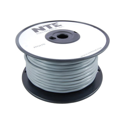 WMC183FS-100 by NTE Electronics, Inc - CABLE 3COND 18AWG GRAY SHLD 100