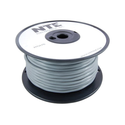 WMC222US-100 by NTE Electronics, Inc - CABLE 2COND 22AWG GRAY 100