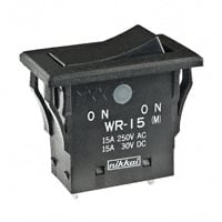 WR15AS by NKK Switches - ROCKER SWITCH SPDT 15A 125V