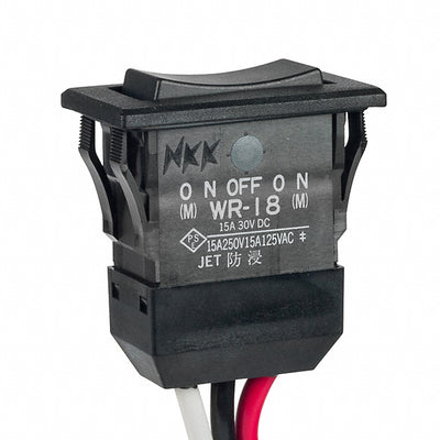 WR18AL by NKK Switches - ROCKER SWITCH SPDT 15A 125V