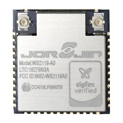 WS2119-A0 by Jorjin Technologies Inc. - MOD BLUENRG+S2-LP SIGFOX/BLE4.2