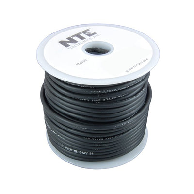 WTL18-00-100 by NTE Electronics, Inc - TEST LEAD 18AWG 5000V BLACK 100