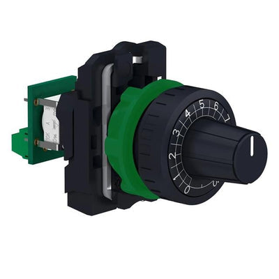 XB5AD912R10K by Schneider Electric - HARMONY XB5, COMPLETE POTENTIOME