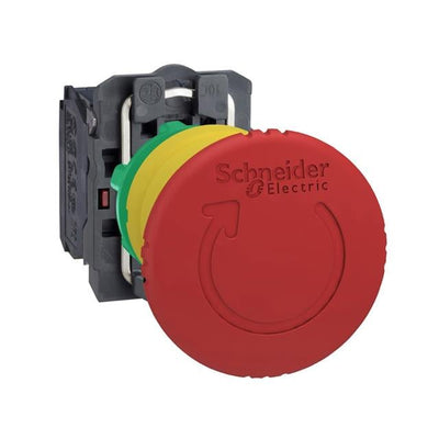 XB5AS8445 by Schneider Electric - HARMONY XB5, EMERGENCY STOP SWIT