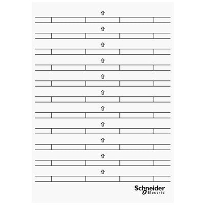 XBLYGK5 by Schneider Electric - SHEET OF USER-CUSTOMIZABLE LEGEN