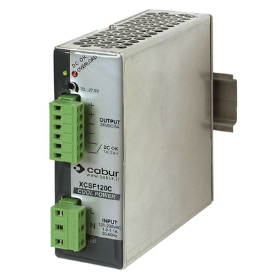 XCSF120C by Cabur - AC/DC DIN RAIL SUPPLY 24V 120W