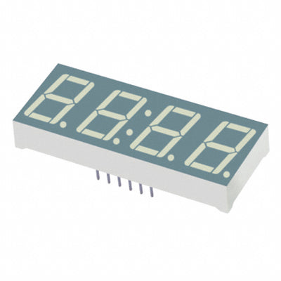 XDUG14A4-1A by SunLED - DISP 7SEG 0.56"" QUAD GRN 12DIP