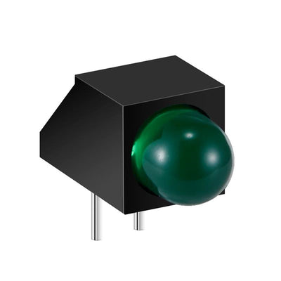 XVB1LUR50D by SunLED - LED 5MM RED DIFF RA BK HOUSING