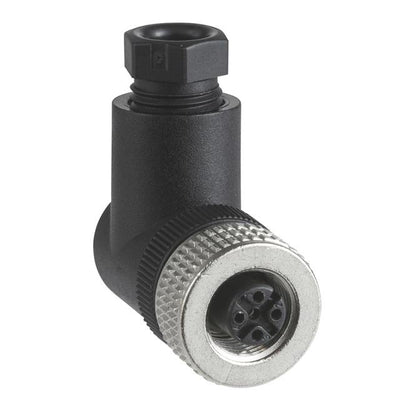 XZCC12FCM50B by Schneider Electric - FEMALE, M12, 5 PIN, ELBOWED CONN