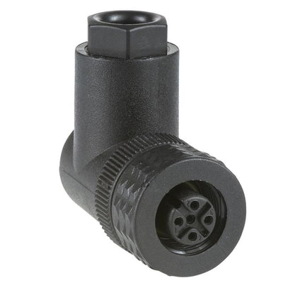 XZCC12FCP40B by Schneider Electric - FEMALE, M12, 4 PIN, ELBOWED CONN