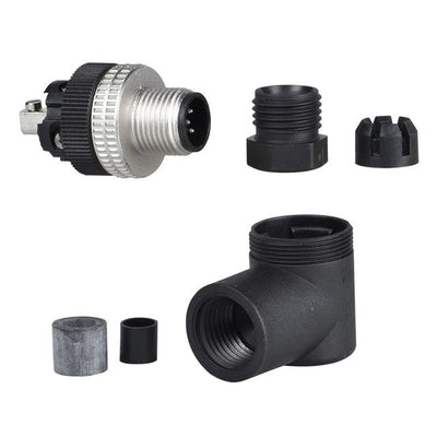 XZCC12MCM50B by Schneider Electric - MALE, M12, 5 PIN, ELBOWED CONNEC