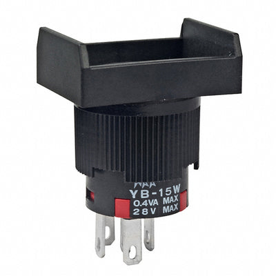 YB15WRKG01-CB by NKK Switches - PUSH SWITCH SPDT 0.4VA 28V