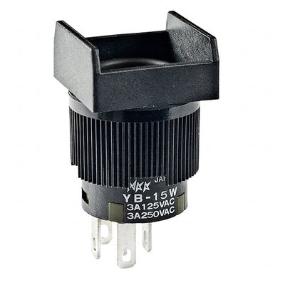 YB15WSKW01 by NKK Switches - PUSH SWITCH BUTTON SPDT 3A 125V