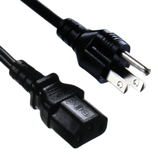 YP12_YC12 by MEAN WELL USA Inc. - CORD NEMA5-15P-IEC320-C13 6' BLK