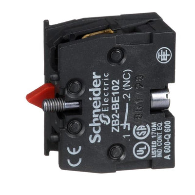 ZB2BE102 by Schneider Electric - HARMONY, 22MM PUSH BUTTON, ADD O