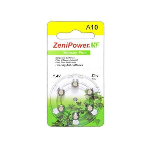 ZP-A10-D6 MF by Zenipower - ZENIPOWER SIZE 10 HEARING AID BA