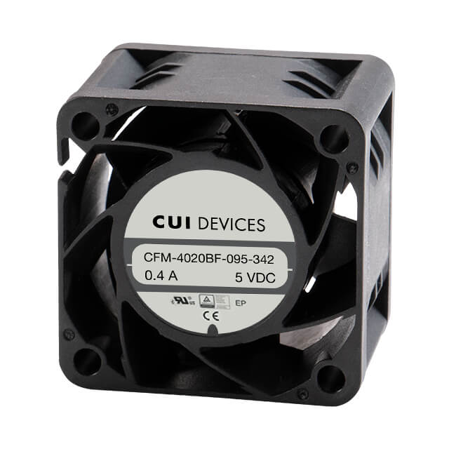 CFM-4020BF-035-114-20 by CUI Devices - FAN AXIAL 40X20MM BALL 5VDC WIRE